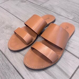 Madewell Tan Slide Sandals